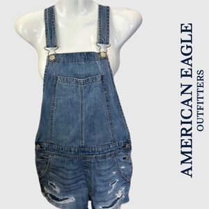 American eagle XS overall shorts denim